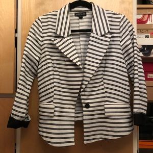 Rampage Stripped Nautical Blazer Medium